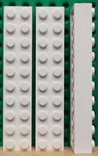 Lego articolo 3006 - Brick 2X10 - Colore White