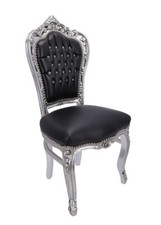 Sedia in legno foglia argento