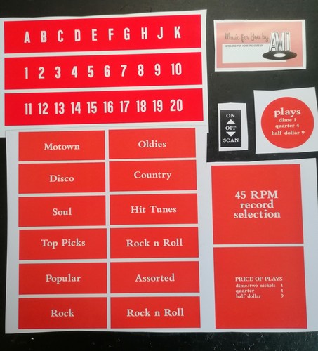 Ami continental jukebox insert - continental,