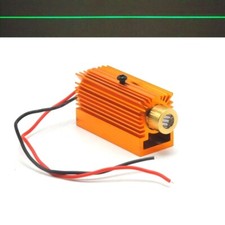 Modulo diodo laser verde linea Focus 532nm 5mW 5V ottone localizzatore dissipatore supporto