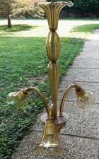 Lampadario Murano fine ’800 / inizio ’900 – Vetro soffiato ambra..