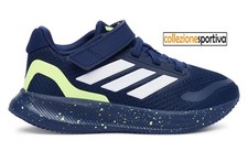 SCARPE BAMBINO/BAMBINA ADIDAS RUNFALCON 5  - IH4660  col. blu/bianco/giallo fluo