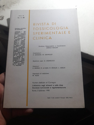 Rivista tossicologia - di,