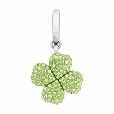 SWAROVSKI 1064974 - Ciondolo Quadrifoglio / Lucky Clover Charm - cm 3 - Nuovo