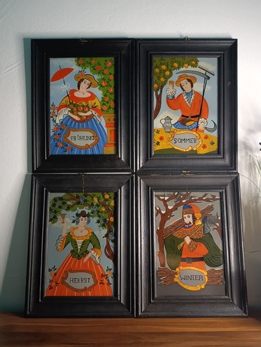 Antico quadro tedesco vetro