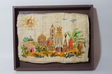 Osanna artista francese quadro originale su papiro 