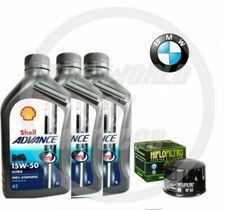 KIT/TAGLIANDOBMW F 800 ST 2012 AL 2013 SHELL ULTRA 15W50 FILTRO OLIO