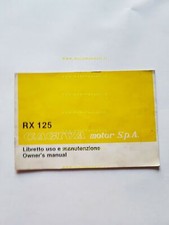 CAGIVA RX 125 1981 manuale uso manutenzione libretto originale owner's manual