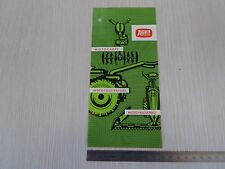 BROCHURE ORIGINALE DEPLIANT PRODUZIONE AGRIA AGRIETTA MOTO COLTIVATORE ETC