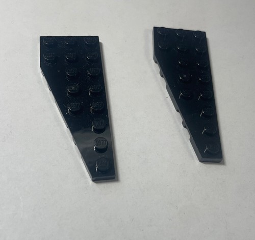 Piastra ala lego 8x3 nera - ala,