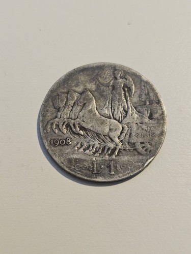 Lira 1908 quadriga rara - lira,