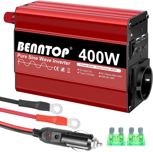 400 800w inverter auto onda - 400/800w,