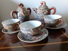 ANTICO  SERVIZIO  PORCELLANA  GIAPPONESE  DA  TE/CAFFE