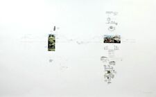 GIANFRANCO BARUCHELLO - serigrafia collage 56x90 utopia espressionismo astratto