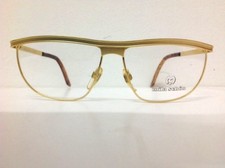 Mila Schön occhiale da vista donna vintage 1988 Oro ovale a gatta luminosa bella