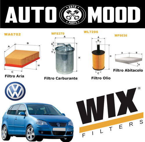 Kit filtri tagliando vw - kit,