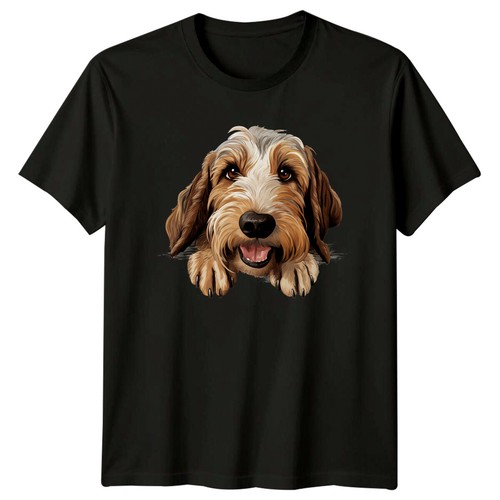 Maglietta carina basset - maglietta, fauve