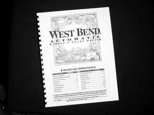 West bend macchina del - bend, pane