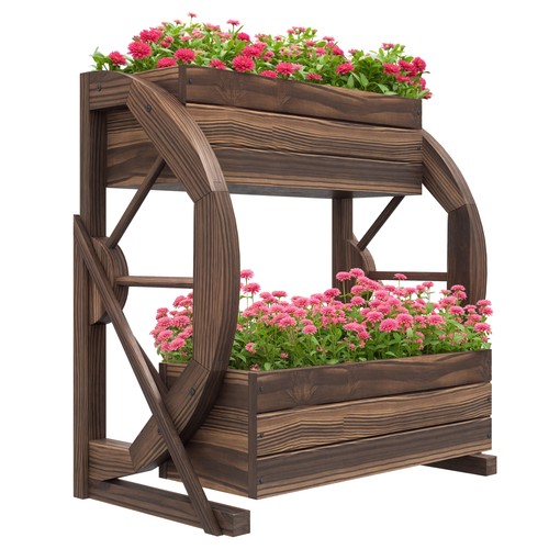 Outsunny fioriera legno 2 - fioriera,