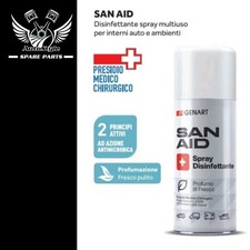 GENART SPRAY IGIENIZZANTE SANIFICANTE DISINFETTANTE ANTIODORI PER ABITACOLO AUTO