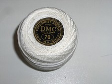 CORDONETTO N° 70 DMC art. 151 BIANCO GOMITOLO GOMITOLI gr. 20 cotone X crochet
