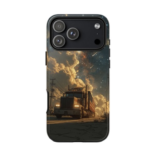 American truck star nebula sky - truck,