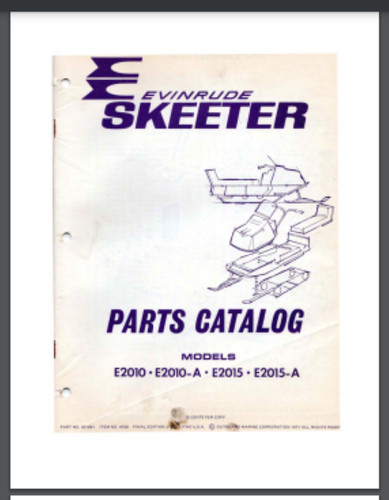 Manuale ricambi motoslitta