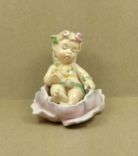 navel angelioletto in fiore porcellana h 10 x 10 cm