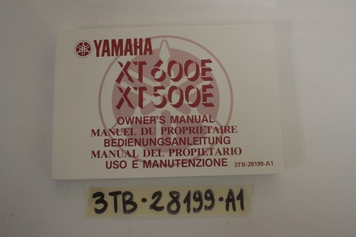 Yamaha xt500e xt600e manuale - xt500e,