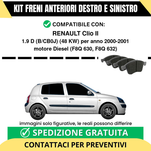 Pastiglie freno anteriori per - pastiglie,