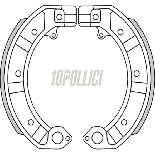 Ganasce freno polini vespa - polini,