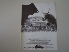 advertising Pubblicità 1971 VOLKSWAGEN PESCACCIA
