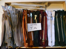 85 PZ CERNIERE COLORI  MISTI 14 CM LAMPO ZIP CATENA 5 x JEANS  FONDO MAGAZZINO