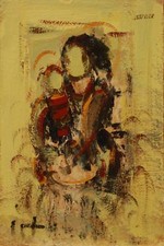 DONNA CON BAMBINO FIGURE DANTI