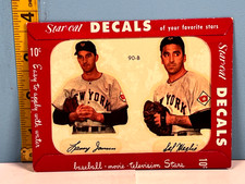 1952 Star-Cal Baseball Decals