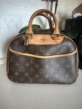 Louis Vuitton Deauville Leather Handbag Small