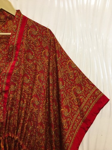 Maxi abito seta rosso - maxi,