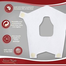 Fodera maschera forma notte silenziosa cuscinetto anti perdite aria