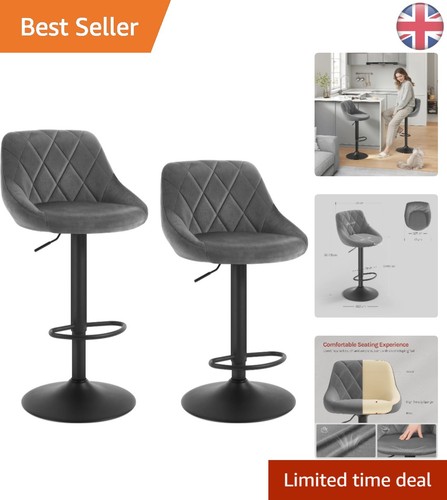 Modern dark grey velvet - grey,