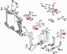 MERCEDES TRUCK LKW MORSETTO FISSAGGIO TUBI ARIA CONDIZIONATA A6739950001