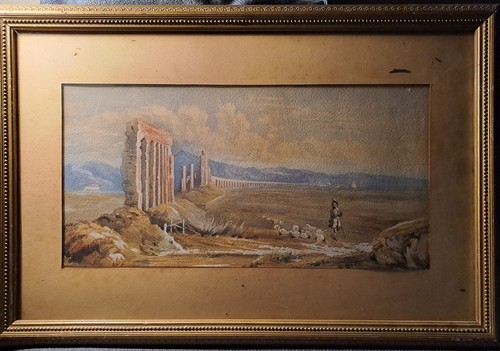 Quadro antico acquerello - antico., su