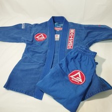 Top e pantaloni kimono Gracie Barra GB Jiu Jitsu BJJ Gi Youth Y5 blu GBY5B#06