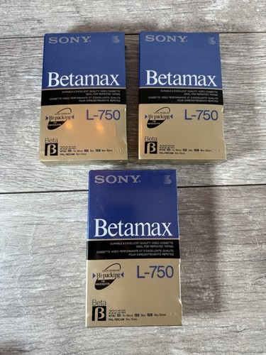 Sony betamax 750 video blank - l-750,