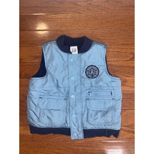 Y2k gilet imbottito blu chiaro - gilet,