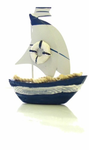 Modellino barca legno con - *zs-,