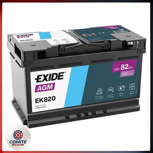 Batteria auto exide ek820 - batteria,