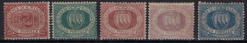 San marino 1894 cifra - marino, 1894-99
