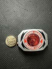 1991 Bandai Mighty Morphin Power Rangers Electronic Morpher/Two Coins Rare Red