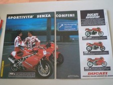 advertising Pubblicità 1992 MOTO DUCATI 350 SPORT/750 SS/900 SS
