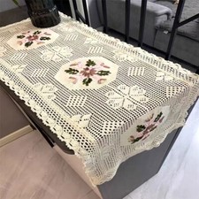 15"x35" Vintage Hand Crochet